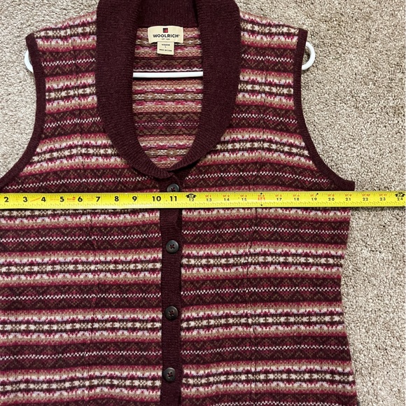 Woolrich Women’s Wool Sweater Vest size Large - Picture 7 of 7
